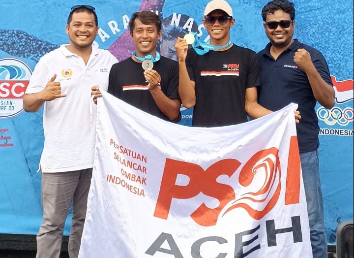 Aceh Juara Umum Kejurnas Selancar Ombak Bali